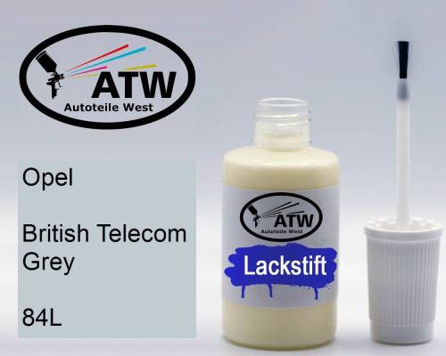 Opel, British Telecom Grey, 84L: 20ml Lackstift, von ATW Autoteile West.